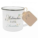 "Mutmacher Tasse" Geschenk für Sie und Ihn in besonderen Situationen, Tasse mit Geschenkanhänger, optional mit Namen gestaltbar