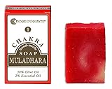 Fiore D'Oriente Muladhara 1. Chakra 100% natürliche handgemachte Seife 70 gr.