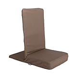Bodhi Mandir Bodenstuhl | Meditationsstuhl mit dickem Sitzkissen | Komfortabler Bodensessel mit gepolsterter Rückenlehne | Waschbarer Bezug | Ideal für Freizeit, Yoga & Meditation (clay)