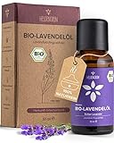 Heldengrn BIO Lavendell [100% NATURREIN] - Der Echte Lavendel - Lavandula Angustifolia - therisches l Bio - Duftl Lavendel fr Aromatherapie