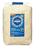 Davert demeter Echter Basmati Reis weiß Fairtrade 1kg – Biologisch-dynamisch angebaut am Himalaya in Spitzenqualität – 100% Davert Bio-Qualität (1 x 1kg)