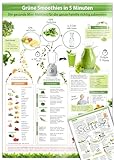 Grüne Smoothies in 5 Minuten (2020): Intuitive Anleitung um die gesunde Mini-Mahlzeit für die ganze Familie richtig zuzubereiten - (DINA4 - 2 Seiten - ... praktisch, abwischbar und blätterfrei)