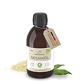 MASSAGE-EXPERT Sesamöl Bio kaltgepresst - Gereiftes Basisöl für Massage, Ayurveda, Hautpflege und Haarpflege [250 ml Flasche mit Spritzeinsatz]