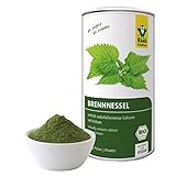 Raab Vitalfood Bio Brennnessel-Pulver mit natürlichem Calcium, Magnesium und Kalium, laborgeprüft, für Smoothies und Müsli, 160 g, Grün