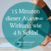 15 Minuten Yoga Asana so wirksam wie 4 Stunden Schlaf