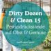 Dirty Dozen + clean 15 deutsch Pestizidrückstände auf Obst, Gemüse