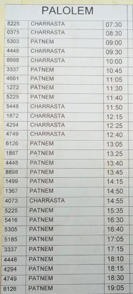 Bus Chaudi-Palolem